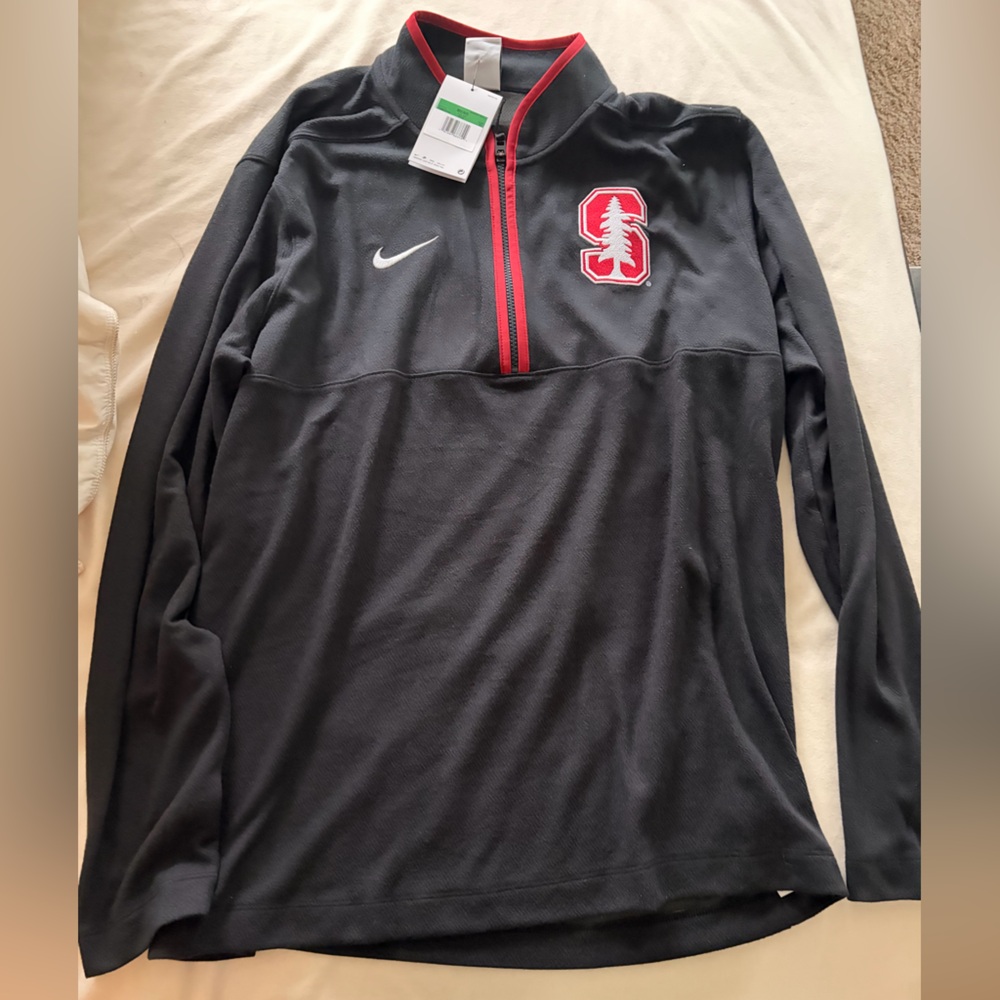 Stanford Nike Black and Red Men's Jacket